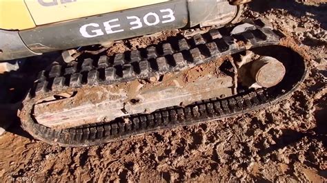 replacing tracks on mini excavators